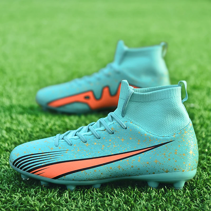 

Original Football Boots Turf Training Field Artificial Grass TF/FG Five-a-side Soccer Shoes Childrens Football Shoes 35-47
