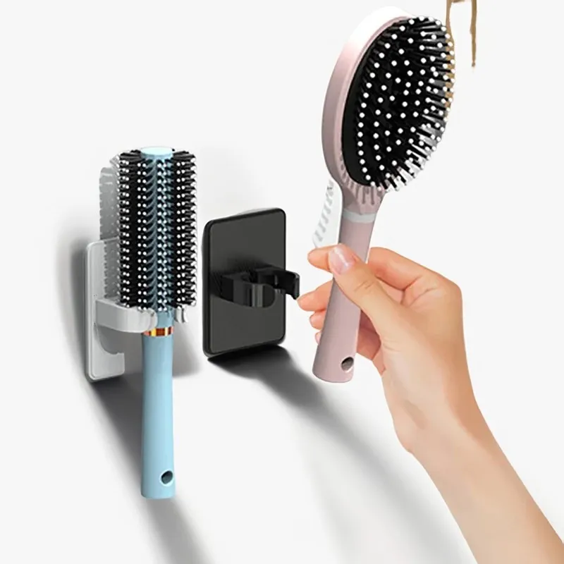 

5/1PCS Wall Mounted Comb Holder Bathroom Wall Organizer Storage Holder household Hair Brush Storage Bracket Hair Dryer Rack Rack