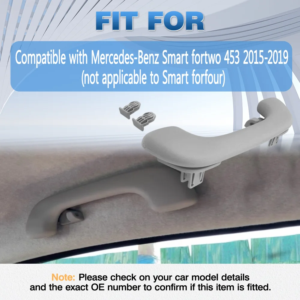 

Для Mercedes-Benz Smart fortwo 453 2015-2019: Накладка на ручку потолочного крепления, передняя правая, 4538100054