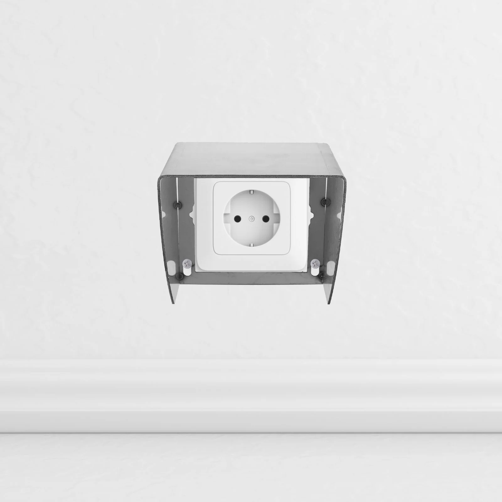 

Waterproof Stainless Steel Socket Cover Outdoor Indoor Wall Outlet Box Protector For Bathroom Kitchen Office Home Supplies