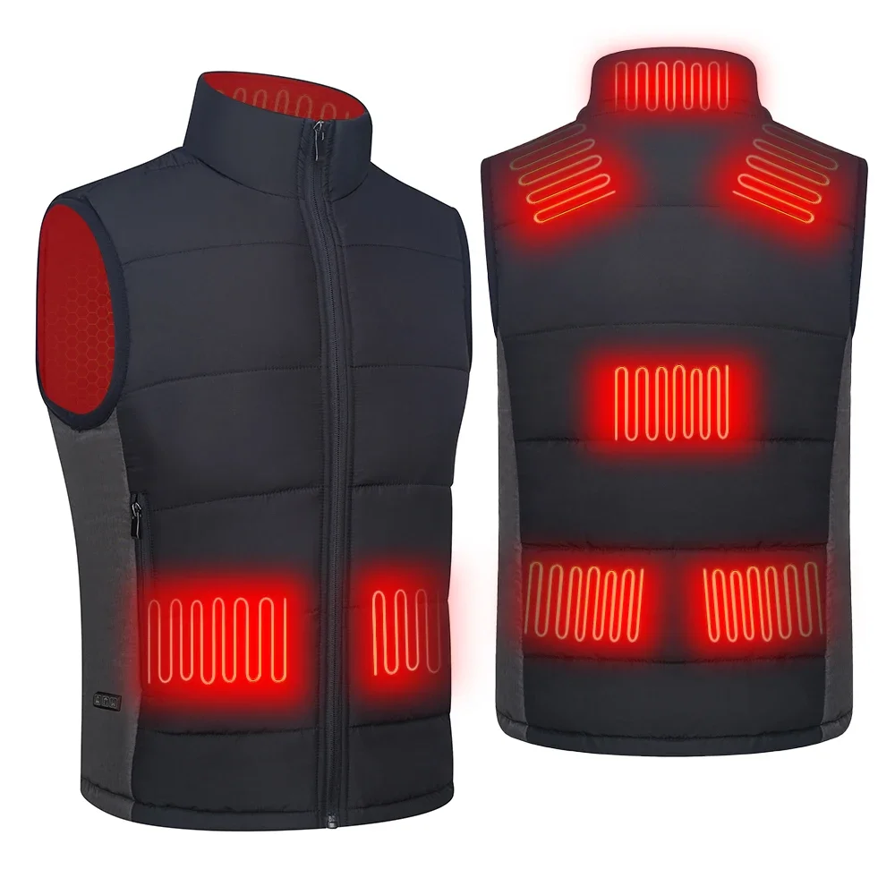 Winter Heated Vest Men Clothing Jacket for Women Outdoor hiking vests 8 Heating Zone Thermal Men Jacket Usb Electric Heated Vest