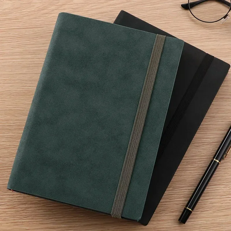256 Pages Sheepskin A5 Notebook Notepad Diary Business Journal Planner Agenda Organizer Note Book Office School Supplies