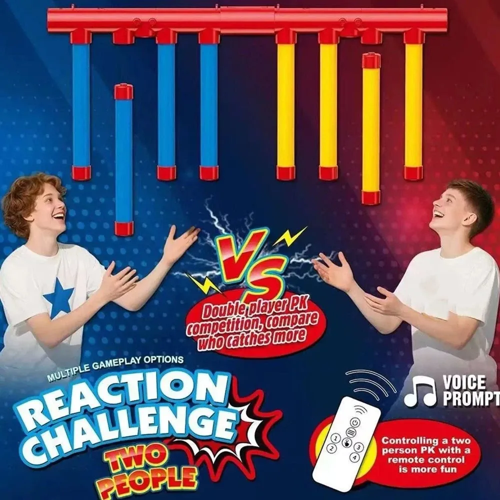 

Quick Reaction Challenge Falling Sticks Game Parent-Child Exercise Prop Eye And Hand Grabbing Stick Interactive Falling