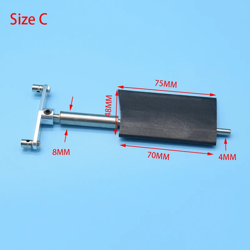 1PC RC Boat Nylon Steering Rudder Submerged Rudder With Servo Arm for 50cm-160cm RC Boat Scale Marine Tug Fishing Boat Model