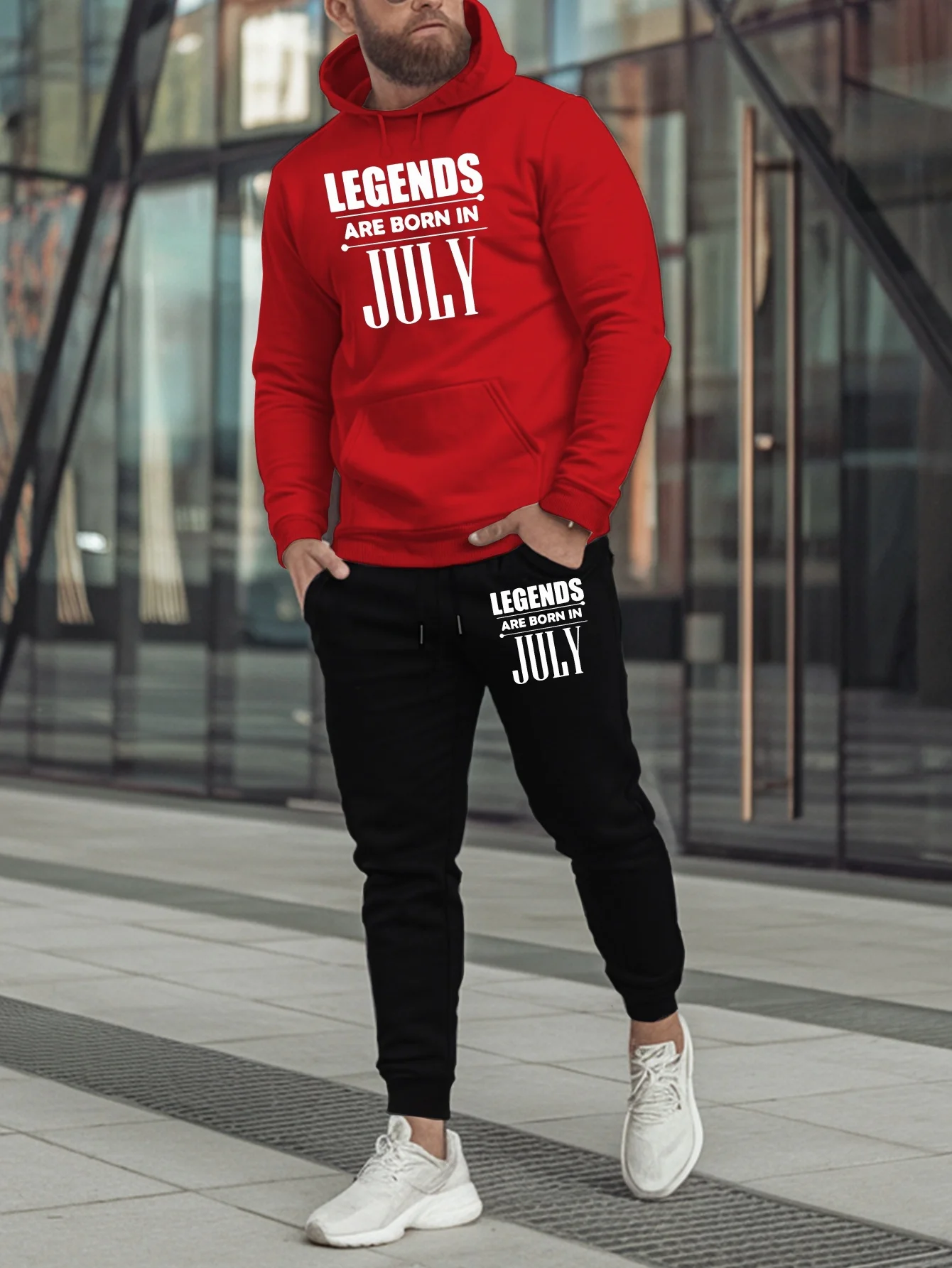 Streetwear Hoodie - Legends Are Born In July Men's