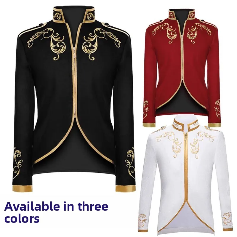 Costume Punk pour hommes, sur mesure, vêtements intérieurs irt, gilet de smoking, cour médiévale, loween Prince, tenue en Fiber de Polyester, été 2023