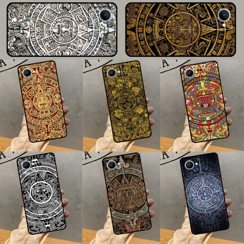 Mayan Calendar For Realme C31 C55 C35 C33 C30 C25 C21Y C15 C11 GT Neo 5 3 2 2T 3T 8 9 10 11 Pro Plus Case