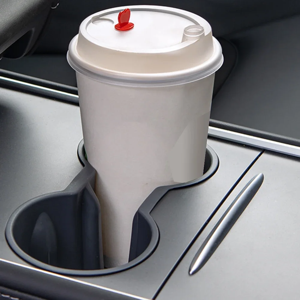 

Console Cup Holder Insert For Tesla Model 3 Y 2017-2024 Accessories Center Consoles Cup Holder Applicable To Bottles And Cups