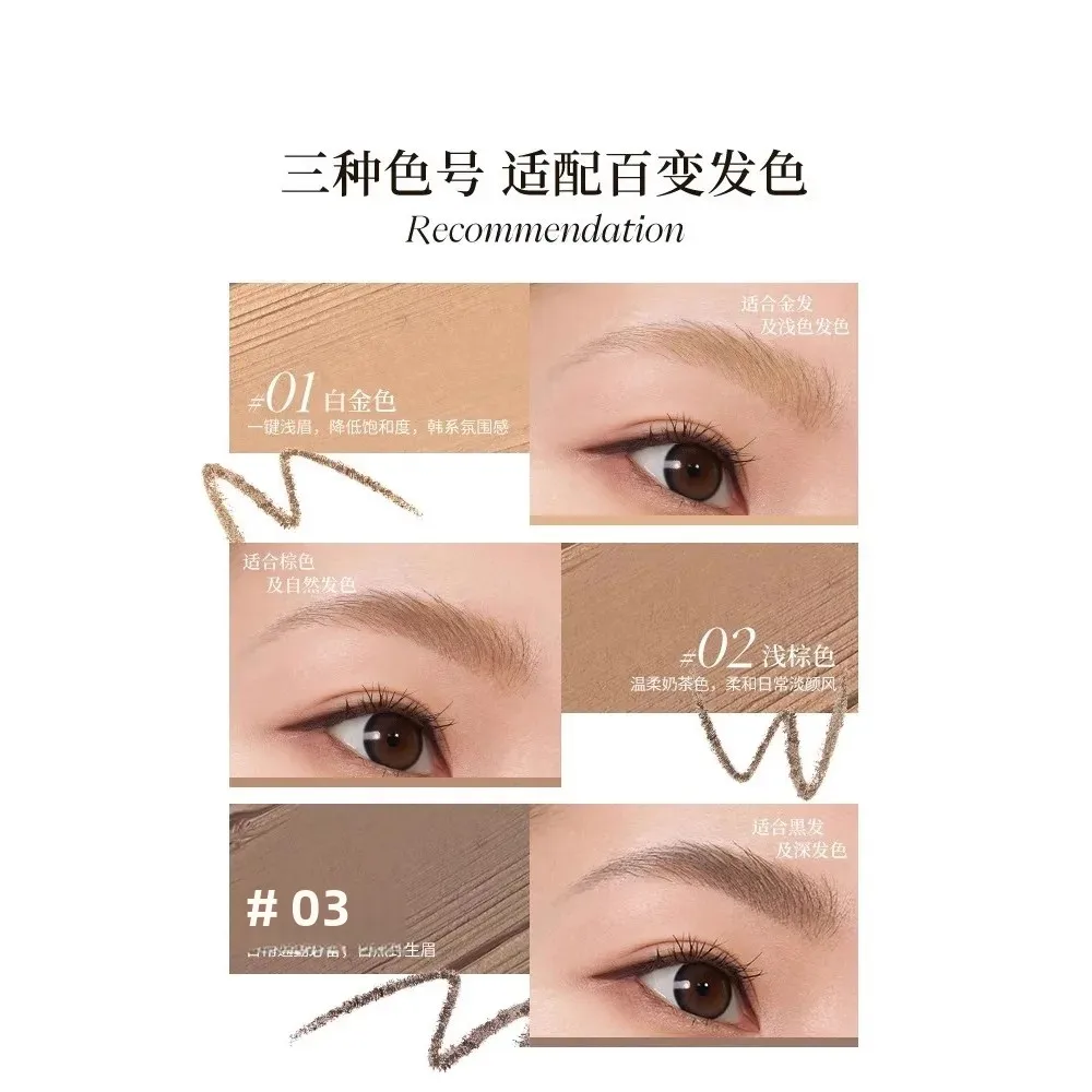 Joocyee Double-Headed ดินสอเขียนคิ้ว Dye Two-In-One แสงธรรมชาติสี Long-Lasting Fine Chalk สําหรับคิ้ว