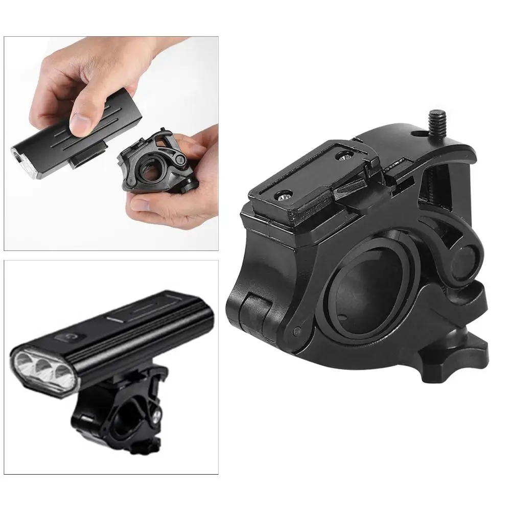 Outdoor Cycling Accessories Front Flashlight Mount Bike Headlight Clips LED Bracket Bicycle Light Holder