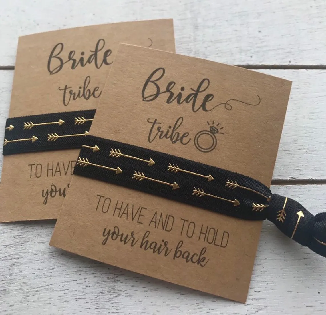 Bride Tribe Hair Tie Favors | Bachelorette Party, Bridesmaid Proposal