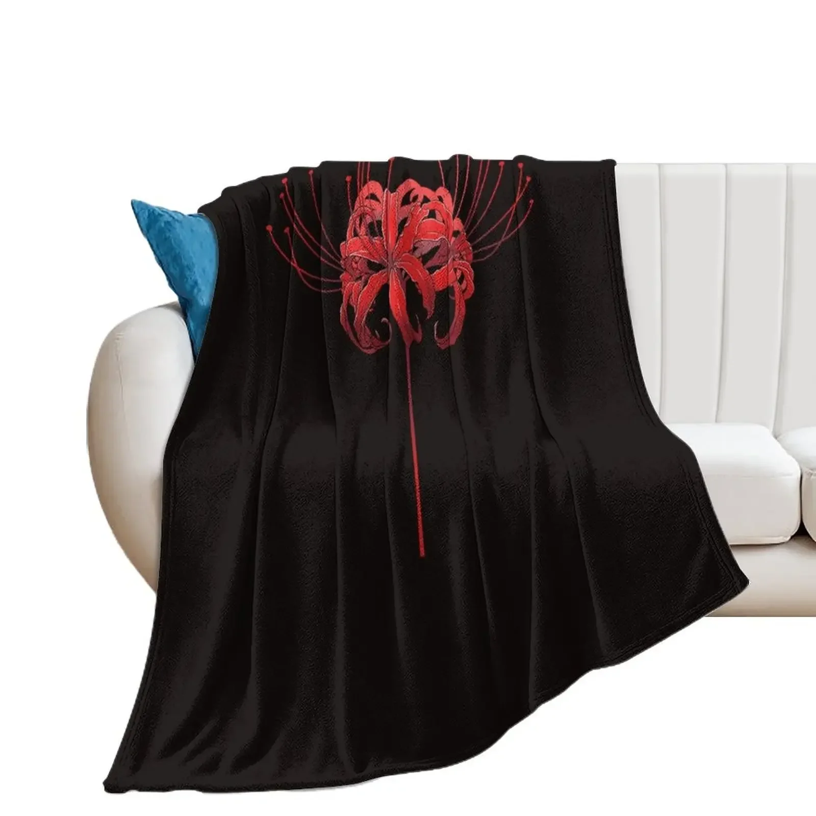 

Beautiful Red Spider Lily Classic . Throw Blanket For Sofa Thin Bed covers Thin Blankets