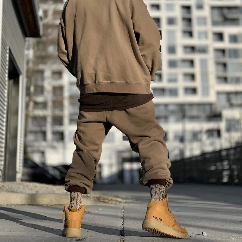 New Men Casual Pants Fitness and Sports Jogging pants Man Sweatpants Loose Drawstring Pants Men's clothing Trousers  Streetwear