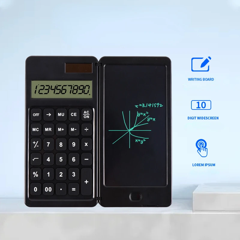 New Solar Folding Calculator Handwriting Pad Portable Computer Business Gift LCD Handwriting Pad
