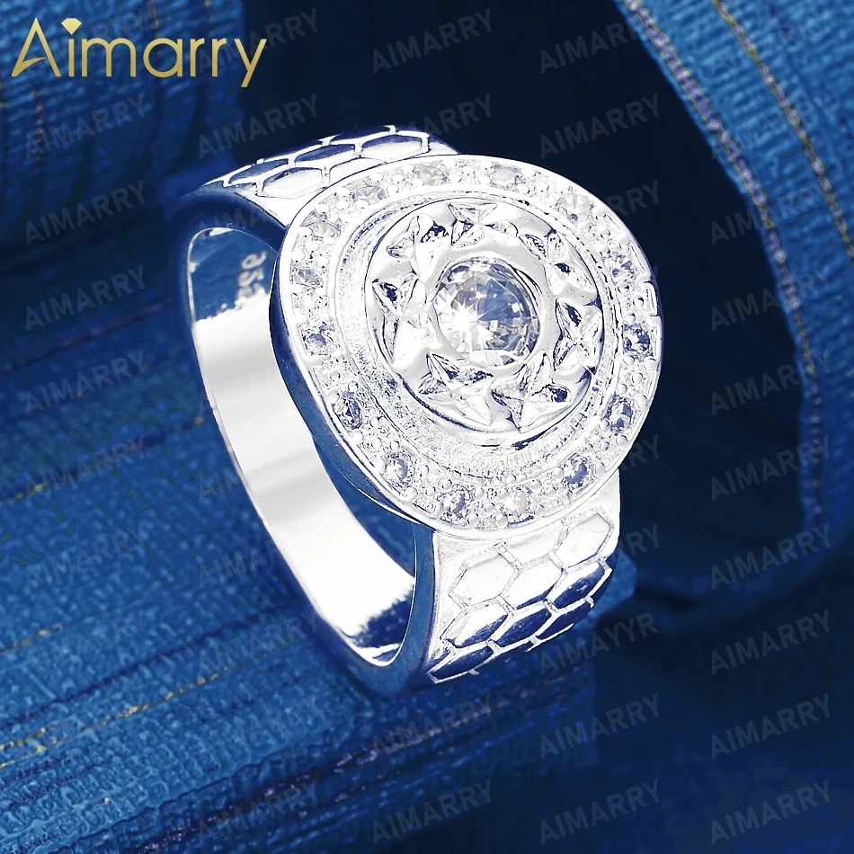 925 Sterling Silver 7-10 # Retro Domineering Ring Suitable for Both Men and Women's Banquets High-quality and Fashion Jewelry