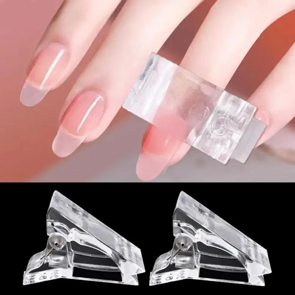 5Pcs Acrylic Nail Clip Manicure Fiber Extension UV Clamps Styling C-curve Shape Clip Fixing Clip Nail Form Manicure Nail Tools