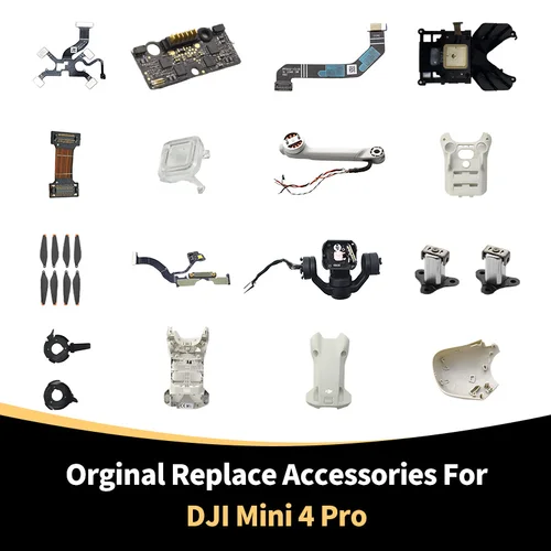 Original para Mini 4 Pro Drone Shell GPS ESC Cable plano brazo eje PTZ brazo de cámara brazo de Motor para Mini 4 Pro Accesorios de reparación