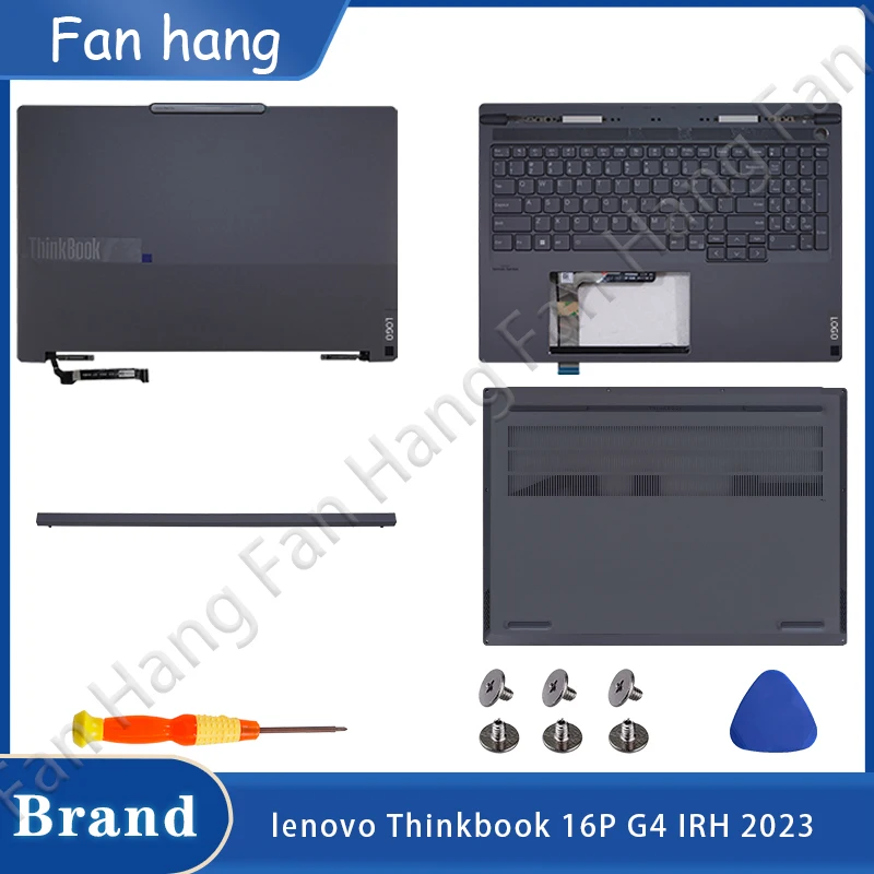 

New For Lenovo Thinkbook 16P G4 IRH 2023 Laptop Palmrest Case Keyboard LCD Back Cover Front Bezel Hingescover Palmrest Replace