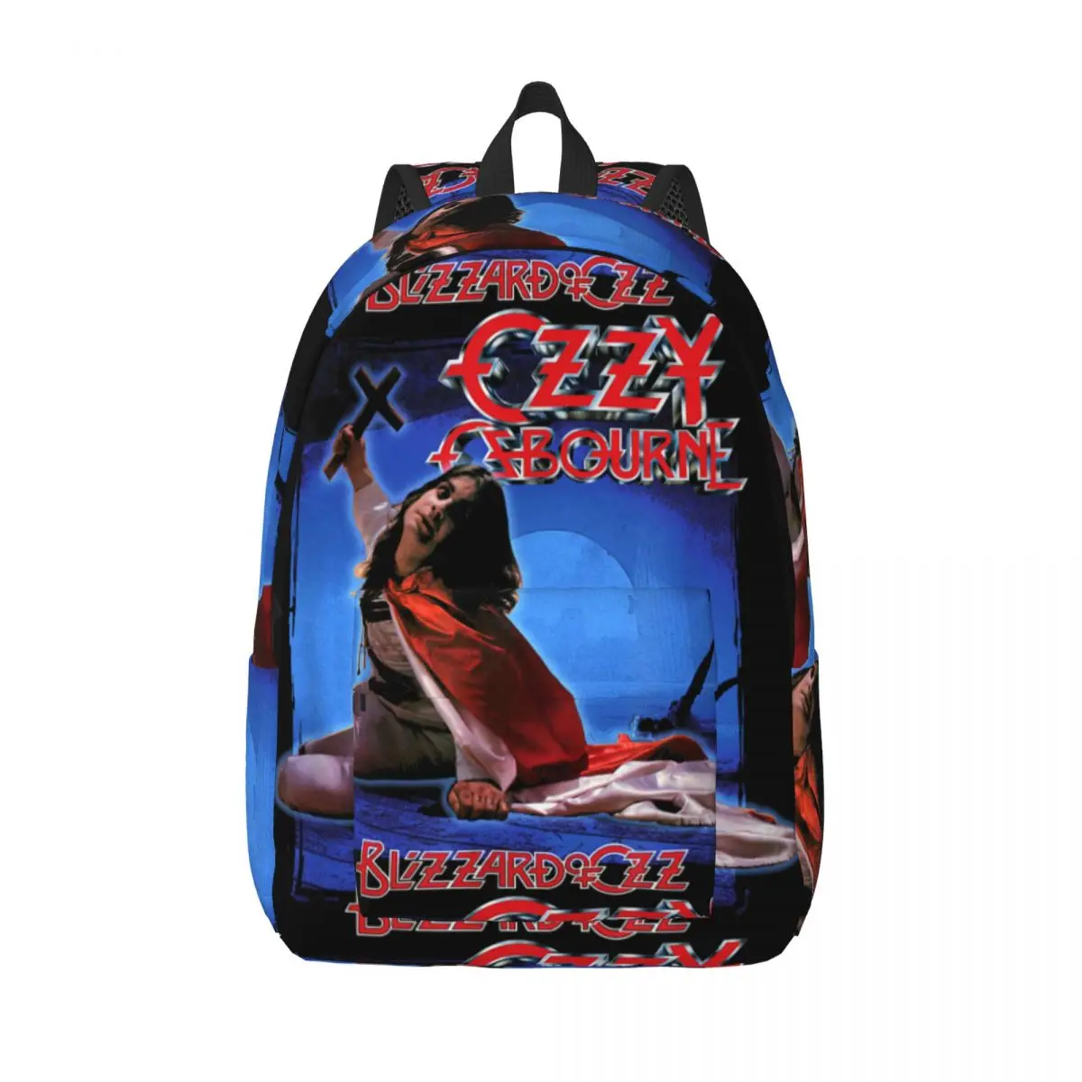 

Heavy Metal Rock Ozzy Osbourne Blizzard Album Cover Backpack Teen Print Backpacks Polyester School Bags Daily Colorful Rucksack