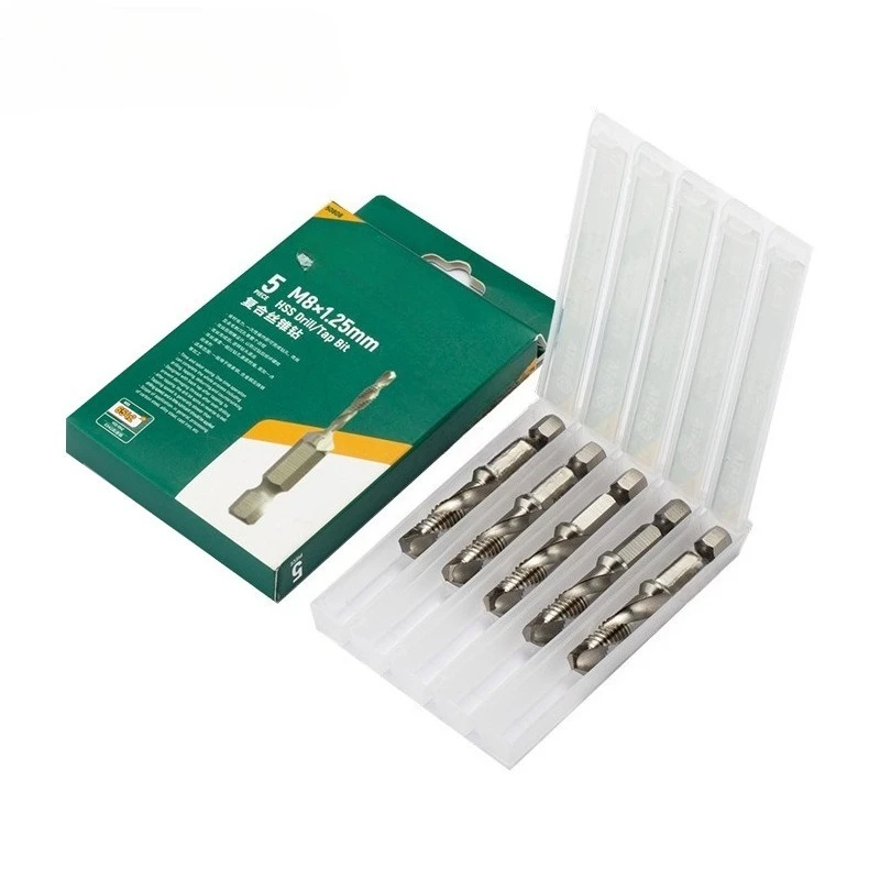 

Composite high-speed steel tap drill, punching three-in-one stainless steel screw for screw machine