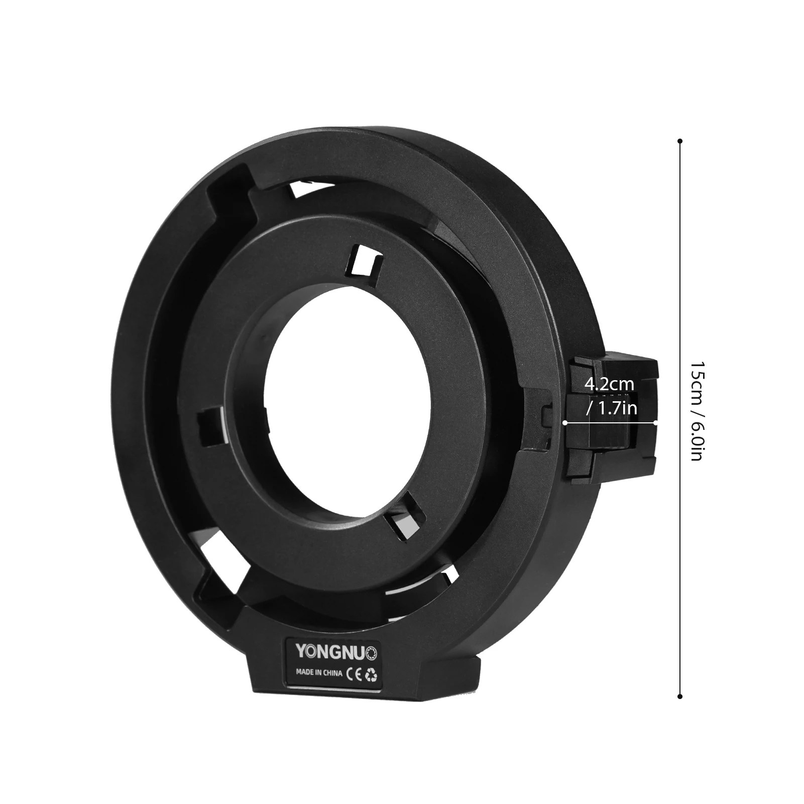 YONGNUO Mini Bowens Mount to Standard Bowens Mount Adapter Ring for YONGNUO YN150S/YN150/YN150Li LED Video Lights