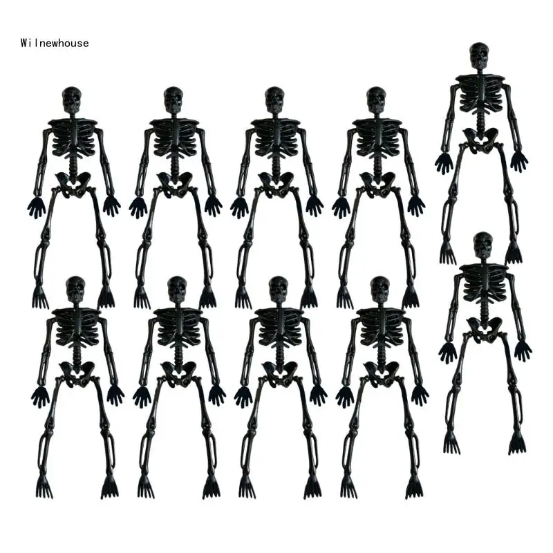 Set of 10 Halloween Skeleton Decorations Halloween Skeleton Figures For Eerie Home Decors And Party Accessories Dropship