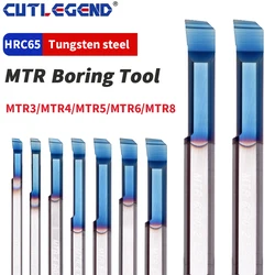 Carbide Boring Bar MTR Miniature Internal Turing Tool Copying Small Hole Bore Solid Lathe Cutter Coated MTR3 MTR4 MTR5 MTR6 MTR8