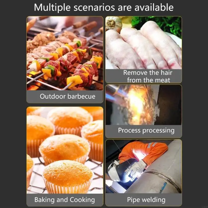 Rotatable Butanes Torch For Welding Baking And Outdoor Cooking Needs
