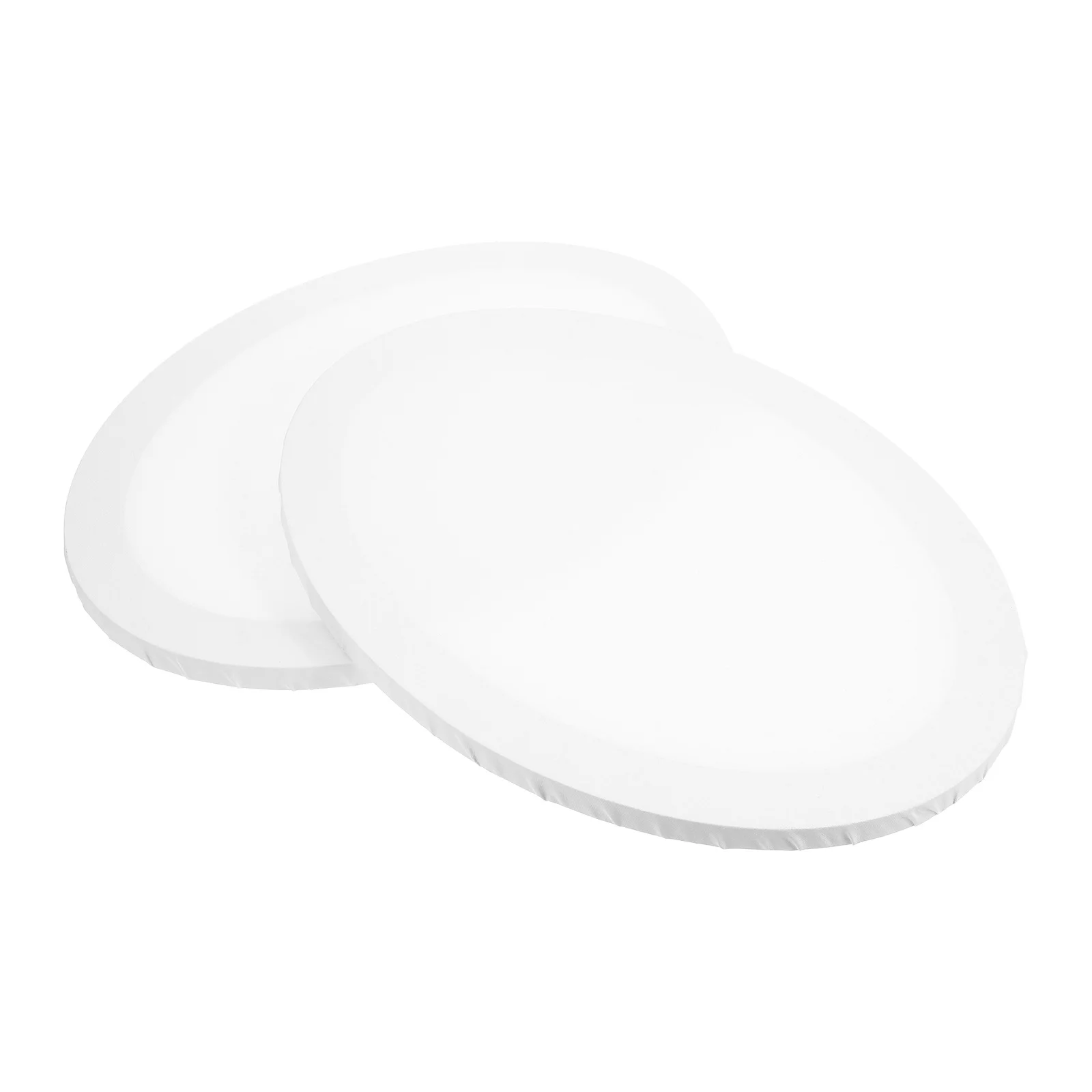 

2Pcs Oil Painting Panel Cotton Drawing Board Oval Irregular Canvas Durable Creative Art Supplies Student Hobbyists 30x40cm