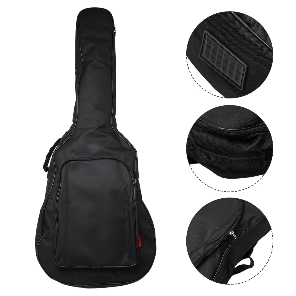 Hot Sale High Qulity Guitar Bag Classical Acoustic Guitar Black Carry Case Holder Classical Musical Gear Bag Oxford Fabric