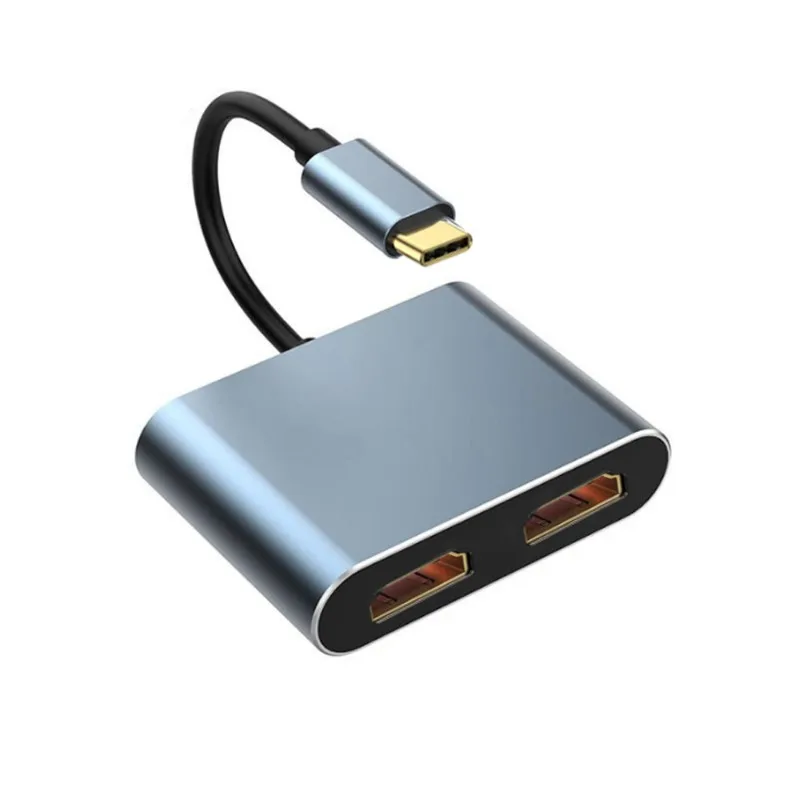 Dock typec to HDMI + HDMI notebook three-screen different display SMT expansion copy one point three 4K120Hz