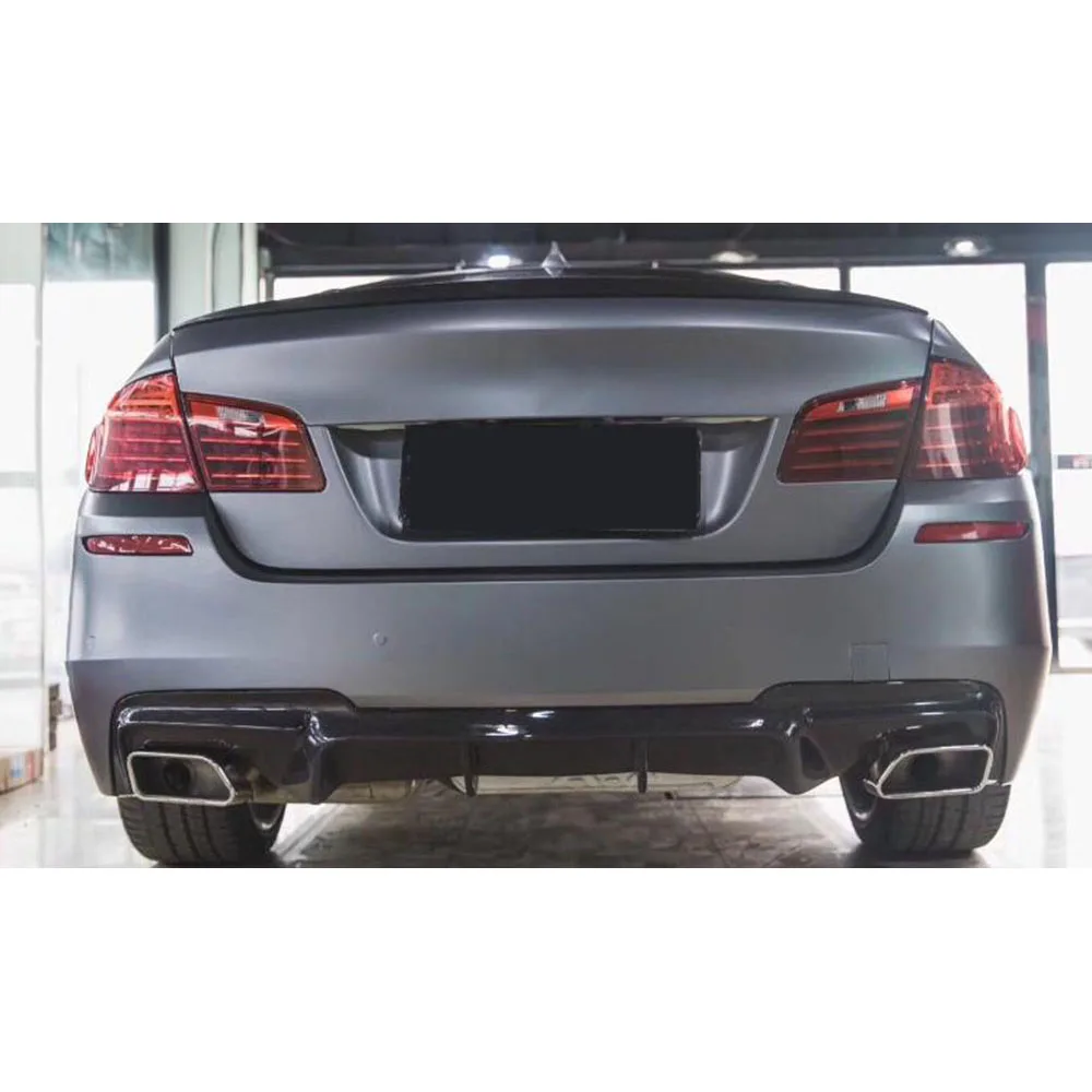 ألياف الكربون شفة ممتصة للصدمات الخلفية الناشر لسيارات BMW 5 Series F10 M Tech 528i 530i 535i 550i سيدان 12-16 FRP اكسسوارات السيارات الجسم أطقم