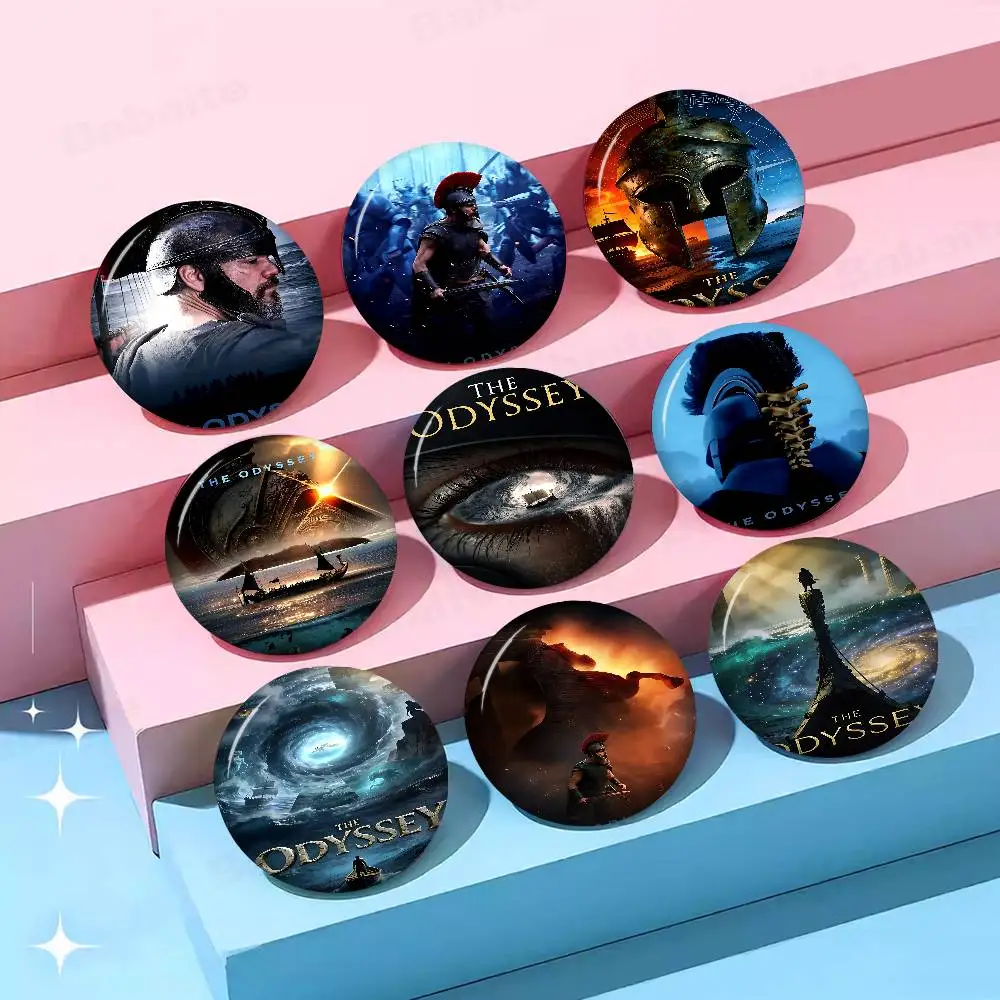 Movie T-The O-Odyssey Creative Pins Funny Round Snap-in Brooch Badge Backpack Hat Accessories Jewelry Gifts for Friend