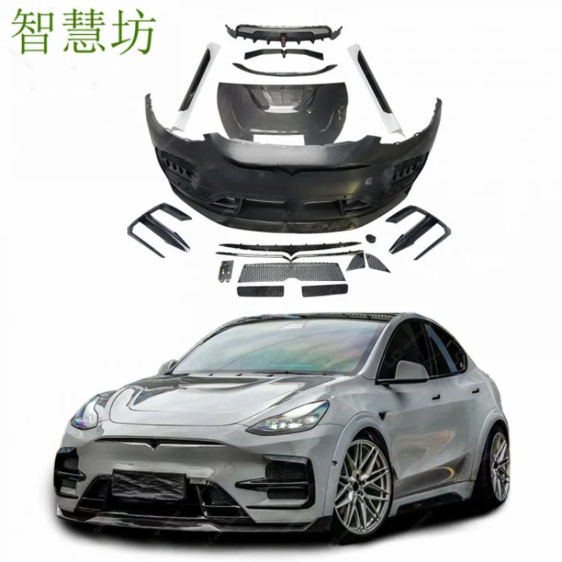 

Suitable for Tesla Model Y upgrade and modification D-style carbon fiber body kit car accessory set