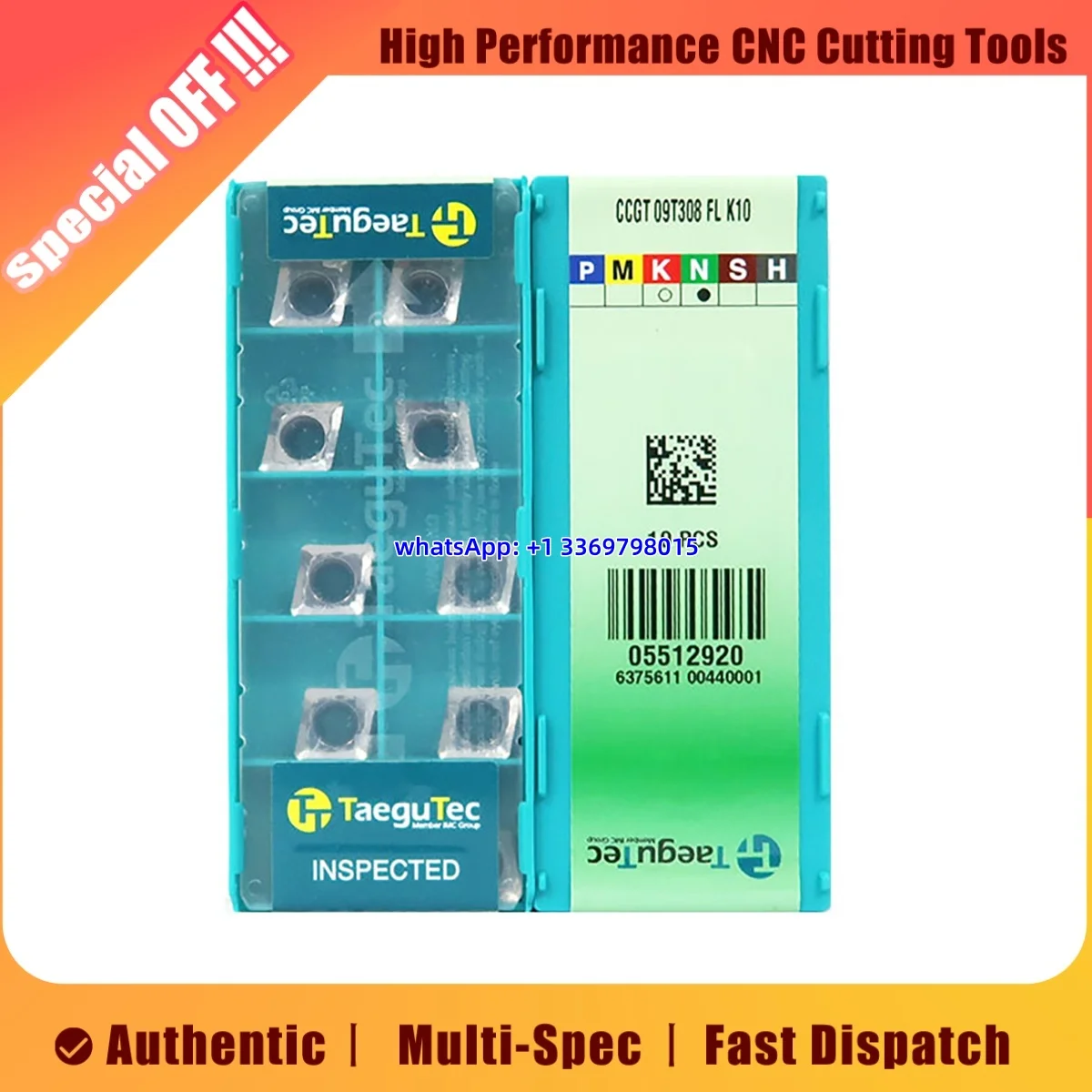 

Оригинальная токарная вставка CCGW CCGW060204 -LS TB650