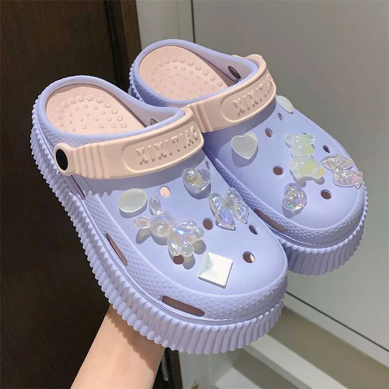 10 قطع قباقيب حديقة الأحذية سحر أنيق لطيف إكسسوارات أحذية الصيف أحذية الشاطئ الديكور للنساء الفتيات #5