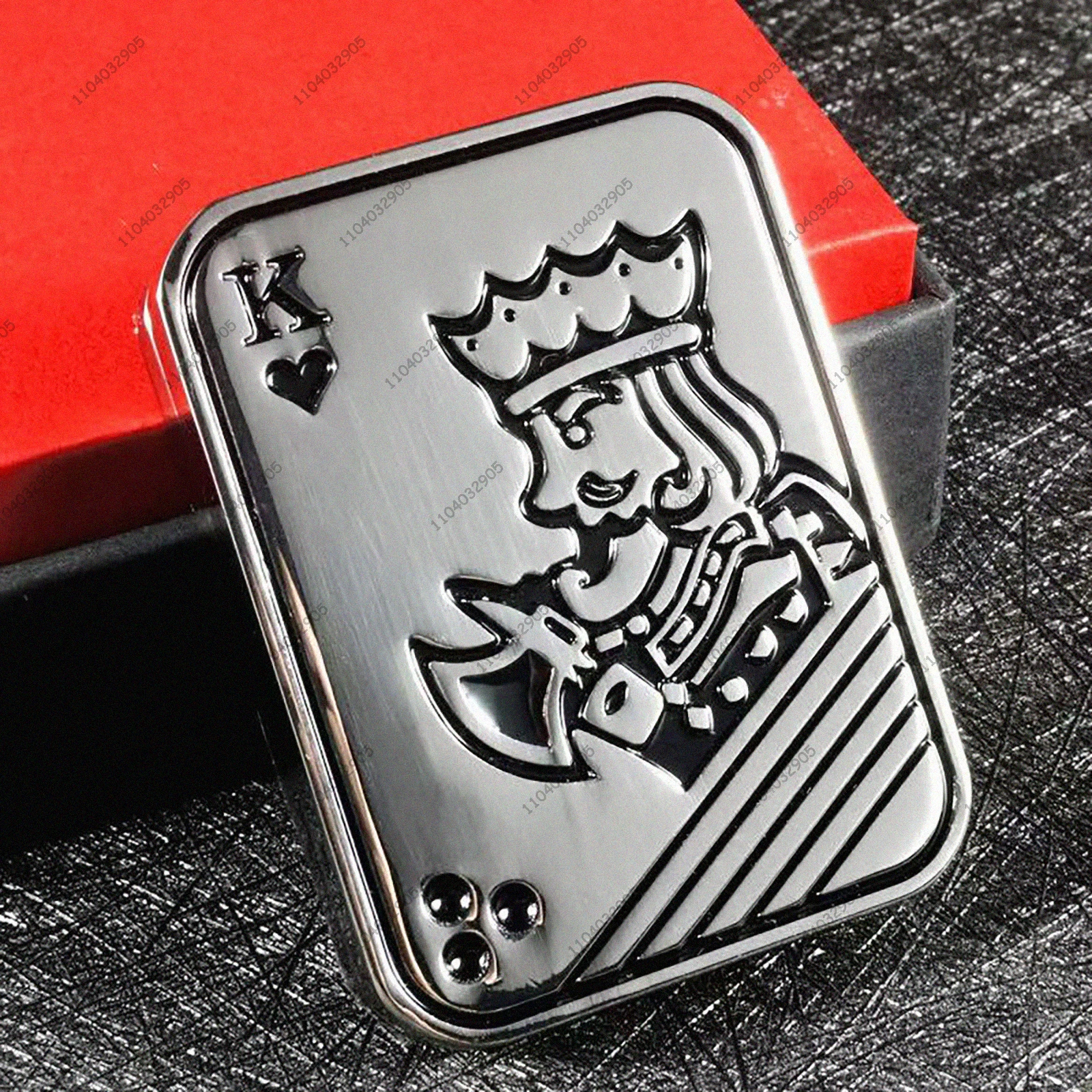 Metalowy slider EDC Poker Fidget Push Card Joker King Slap Plate Fidget Spinner Gadżet Antystresowy Przeciw Niepokojeniu Prezent