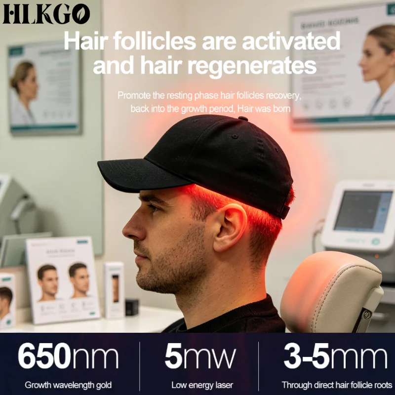 

Professional Grade Upgraded 96 Diodes LLLT Red Light Laser Cap for Chemo Hair Regrowth Thinning Crown Scalp Care Home Physiother