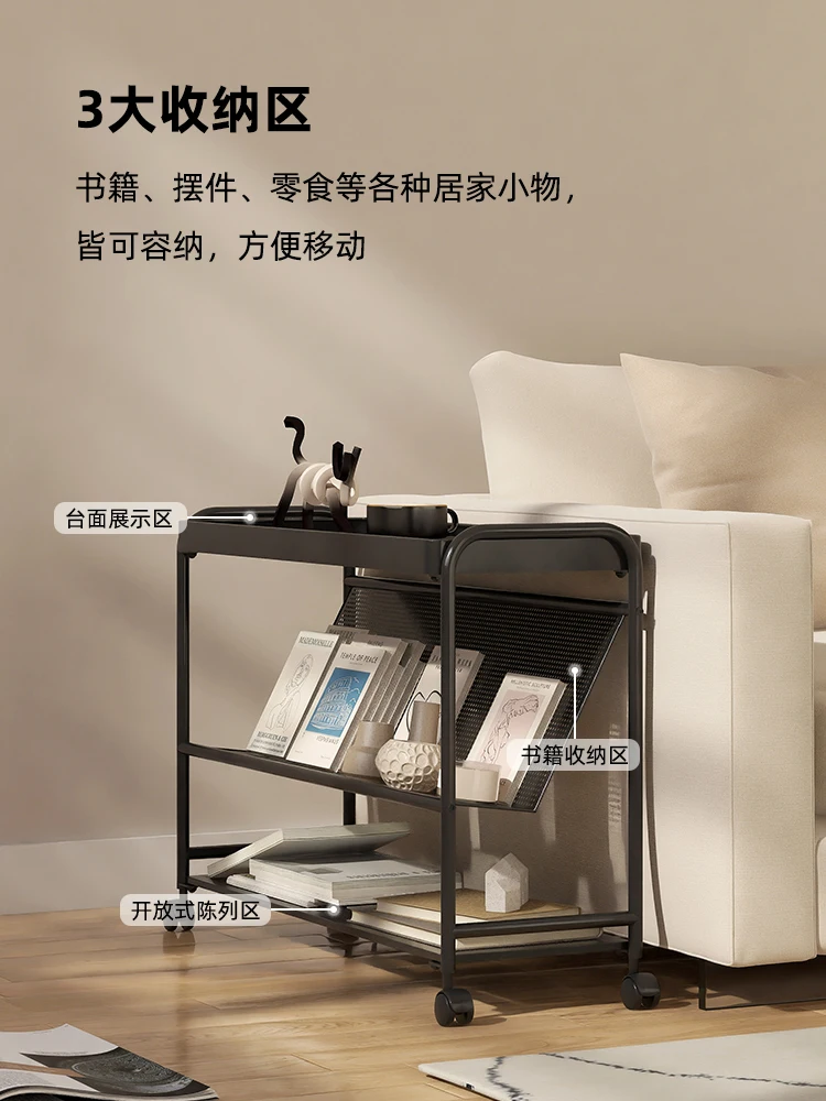 A few movable luxury and high-grade corners near the sofa in the parking room, a few simple and creative living room mini trolle