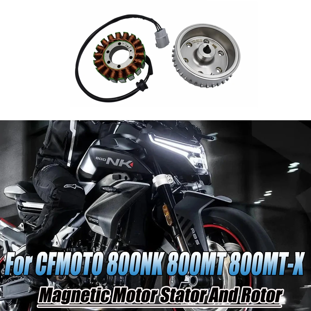 For CFMOTO 800NK 800MT 800MT-X 800MTX Magneto Stator and Rotor Magnetic Motor Stator Motorcycle Accessories Original Parts