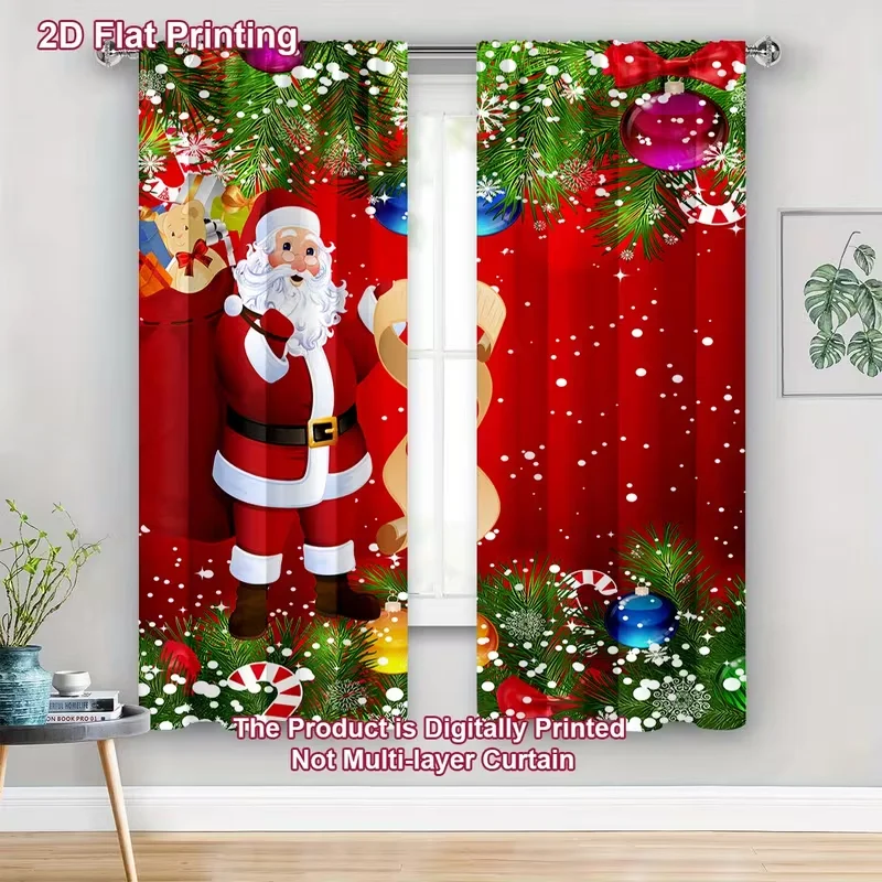 Christmas Decoration Snow Decorated Door Curtains Curtains, Comfortable Bedroom LUnique Office Fashion Kitchen Welcome Curtains