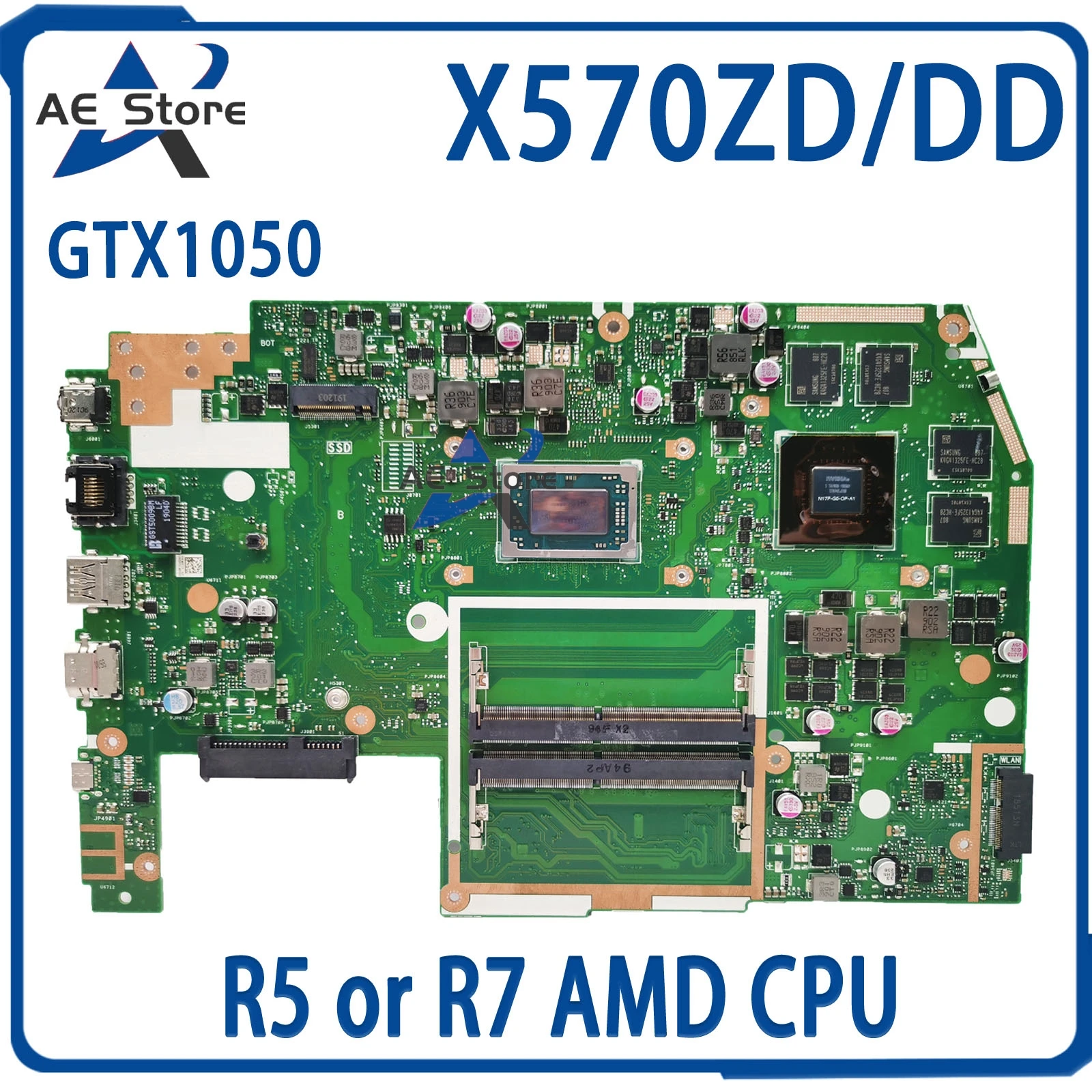 

X570ZD Notebook X570 Mainboard For ASUS TUF YX570ZD YX570DD X570D X570DD X570Z Laptop Motherboard AMD Ryzen R5 R7 GTX1050