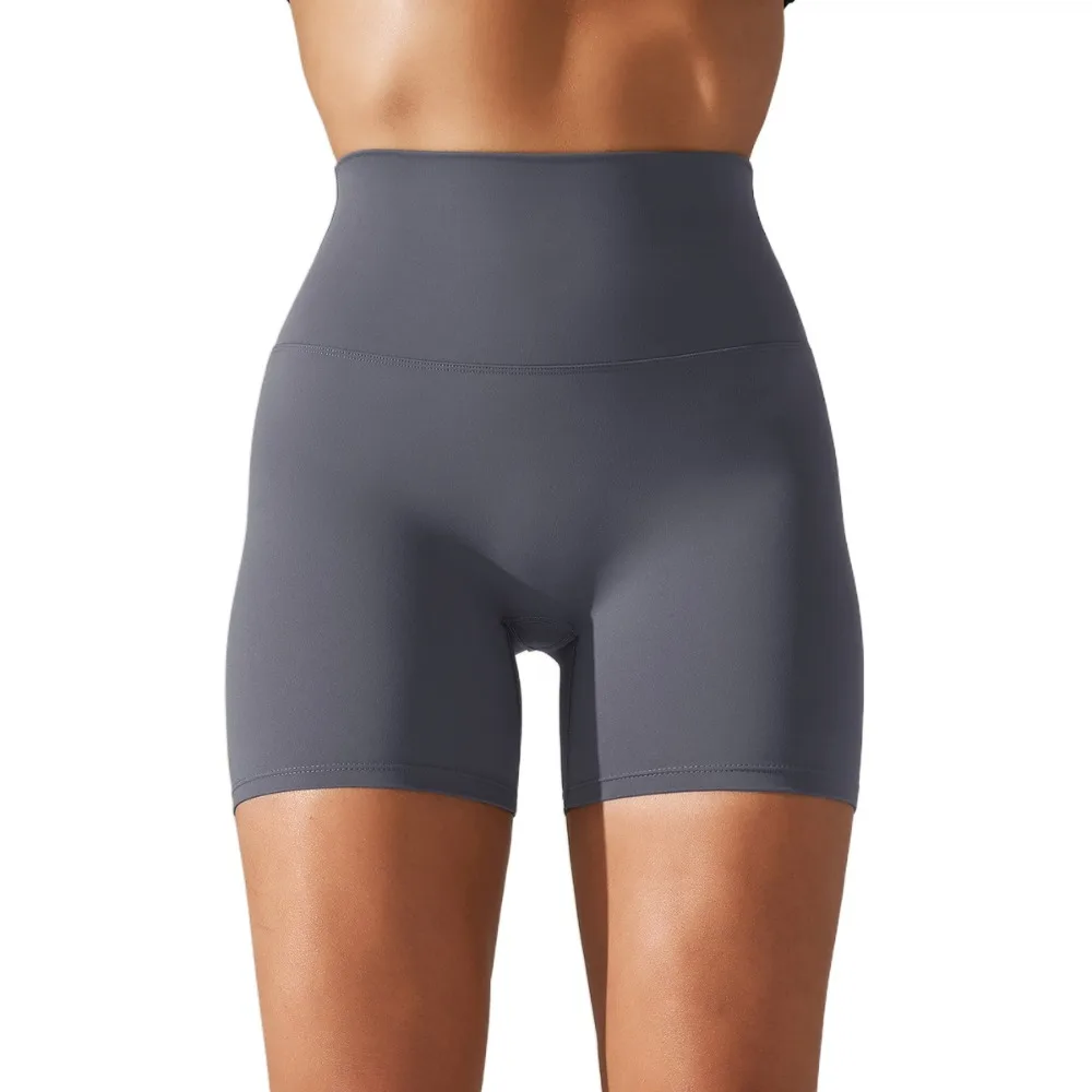 

High Elastic Yoga Shorts Compression Fit Quick-Dry Sports Shorts High Waist Butt-Lifting Design Running Shorts Gym Training