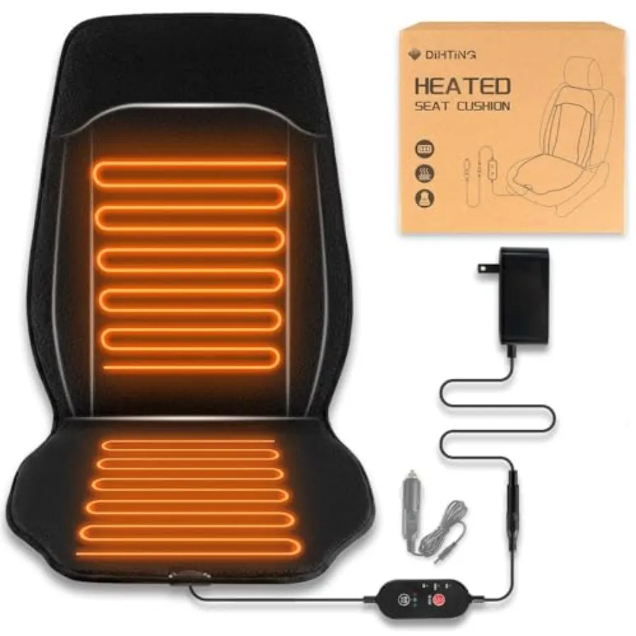

Heated Seat Cover with Fast Heat Warmer, Large Size Winter Seat Cushion Heating Pad Warm Christmas Holiday Gift for Home Office