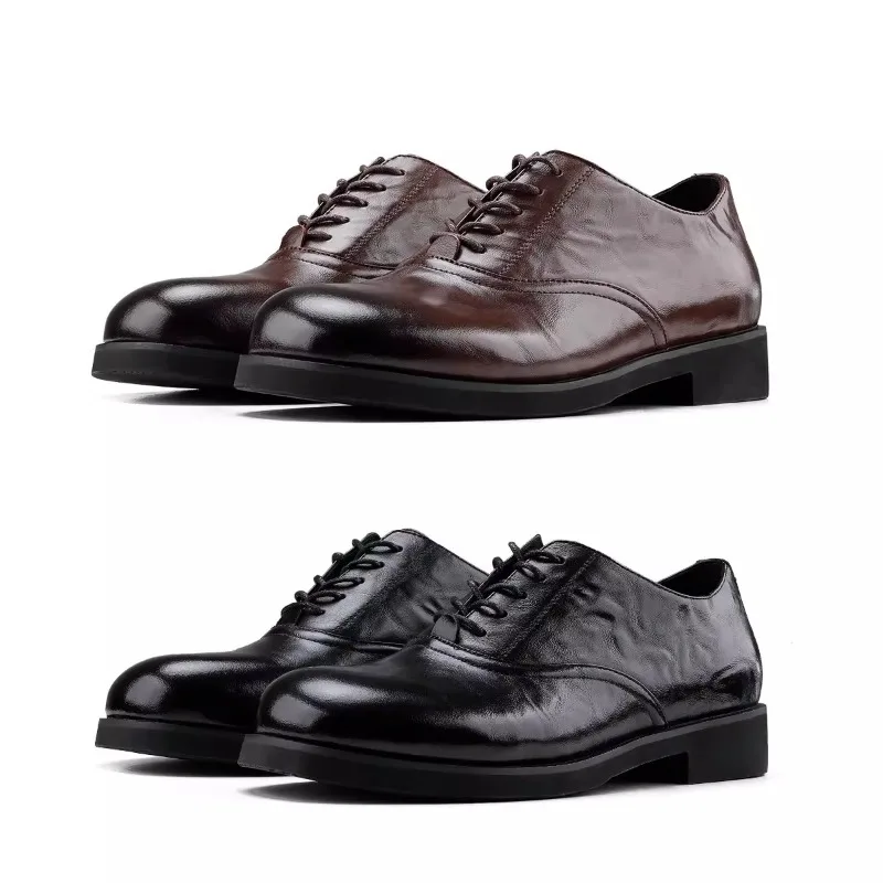 

Дизайнерские роскошные мужские туфли дерби с квадратным носком из натуральной кожи для офиса, свадьбы, повседневной носки и деловых встреч
