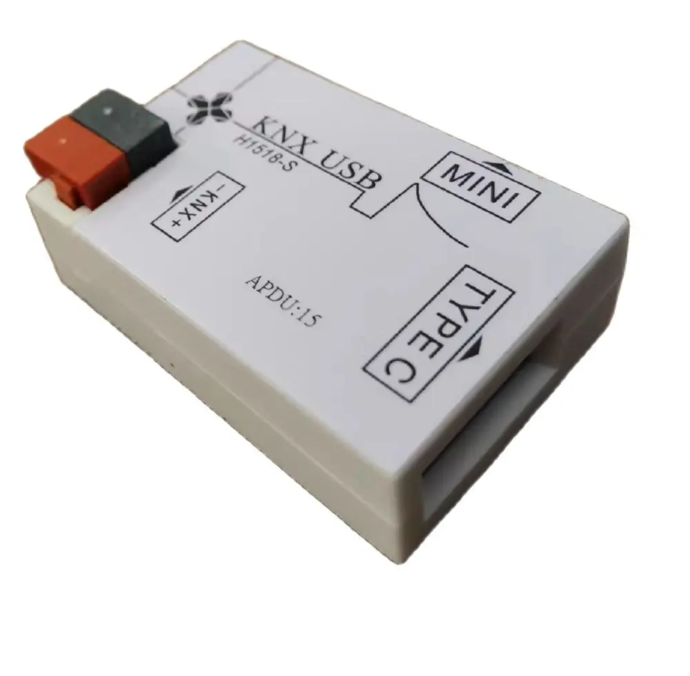 KNX USB Interface KNX Programmer Downloader With Type-C & Micro USB Dual Port Adapter For KNX System Communication Debugging