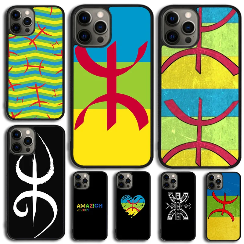 Amazigh Berber Flag Phone Case For iPhone 15 14 13 12 Mini 11 Pro Max SE 2020 6S 7 8 Plus X XS Max XR Cover Shell coque