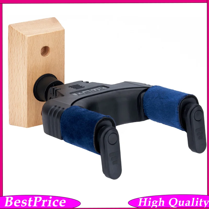 

Galux GH-110W Zinc Alloy Gravity Self-Locking Guitar Wall Hook Wall-Mounted Holder for Acoustic, Electric & Bass Guitars