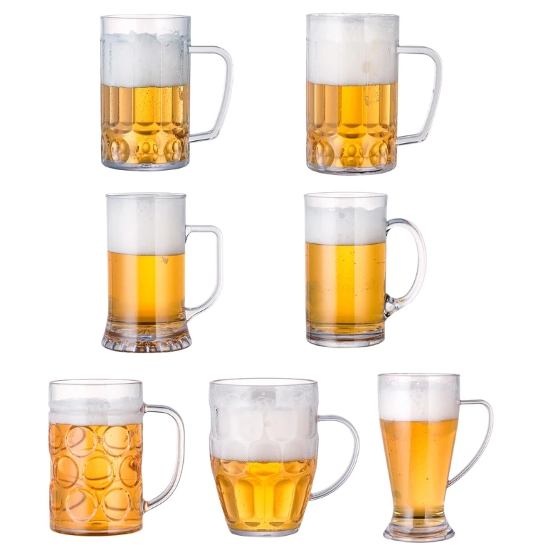 Shatterproof Acrylic Beer Mug Water Tumblers for Indoor Outdoor Dishwasher Safe Drop Shipping