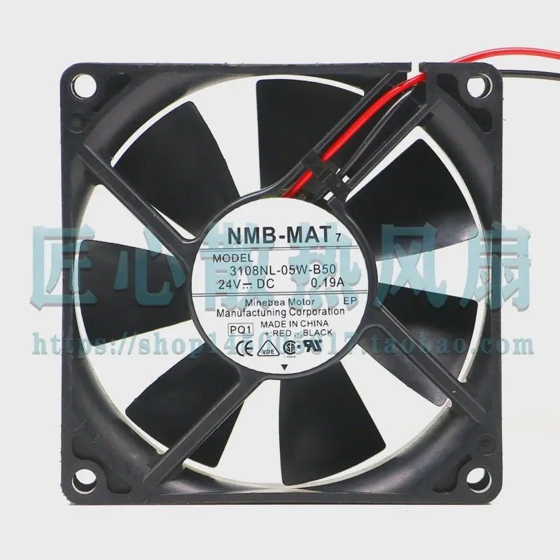 NMB-MAT 7 3108NL-05W-B50 B59 24V 0.19A 8020 8cm Inverter Fan for Electronics Cooling